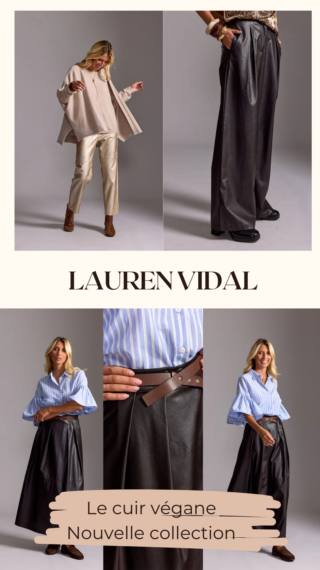 Collection hiver 2025 - Notre faux cuir éthique et esthétique ; plus vrai que nature !