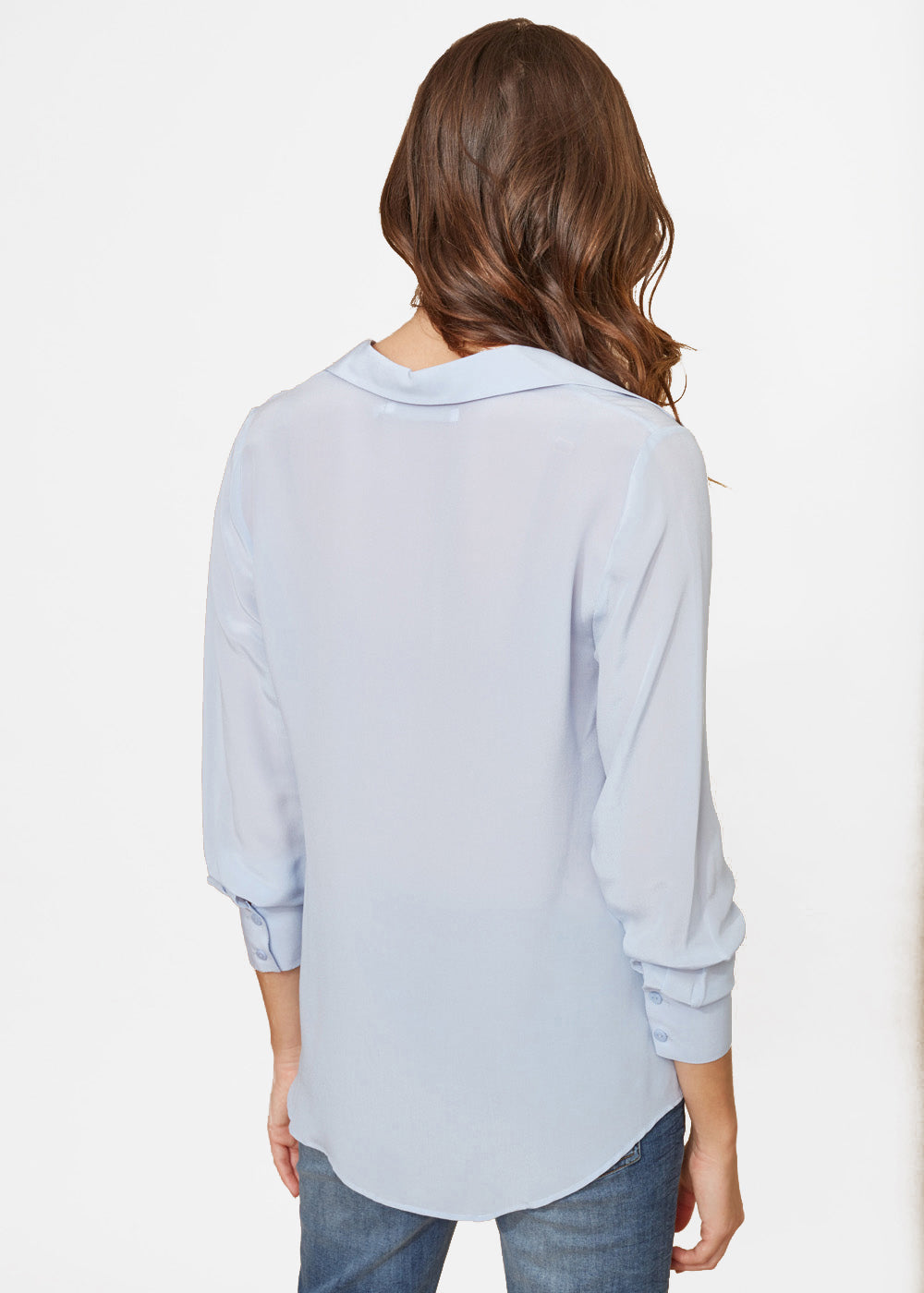 BLOUSE CREPE VISCOSE COL BOUTONNÉE