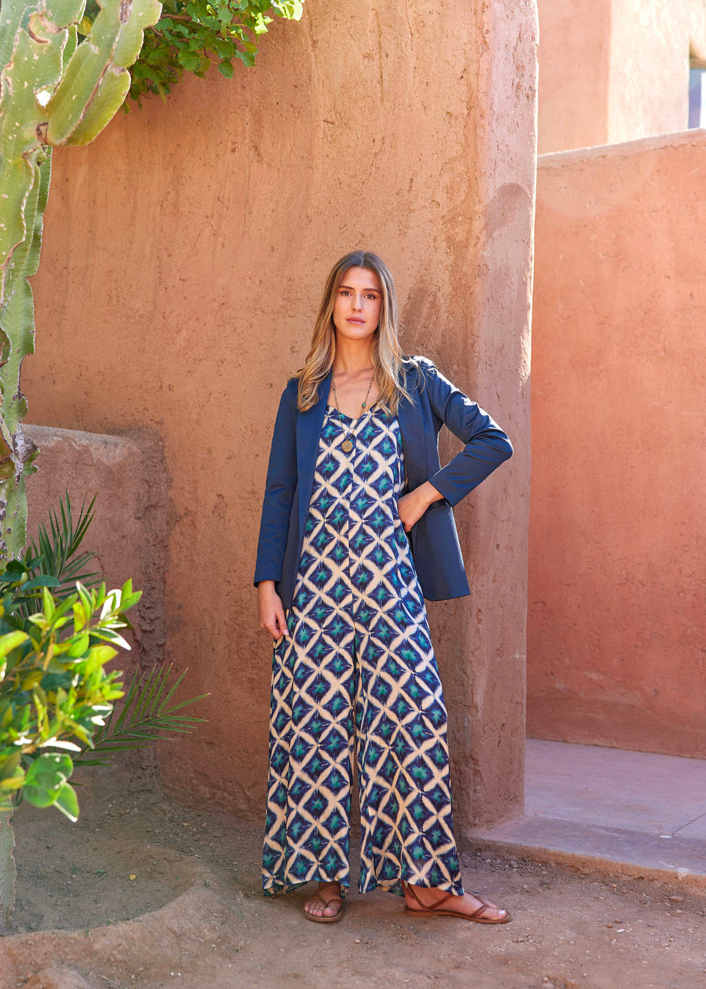 JOSS FLUID SILK JUMPSUIT