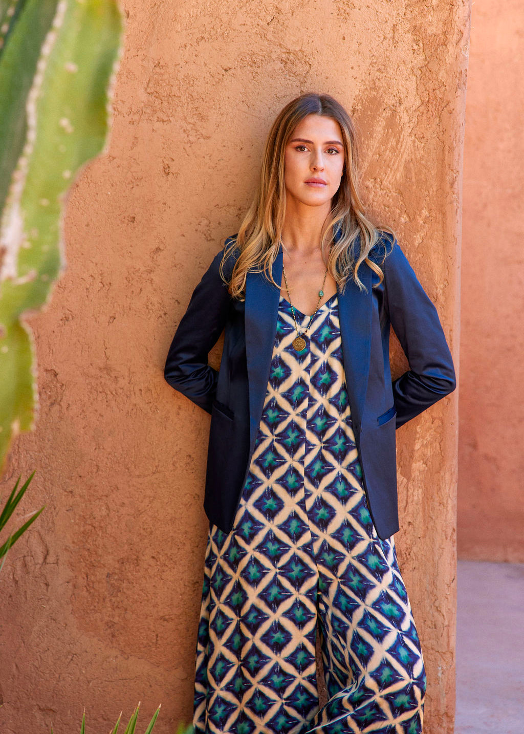 JOSS FLUID SILK JUMPSUIT