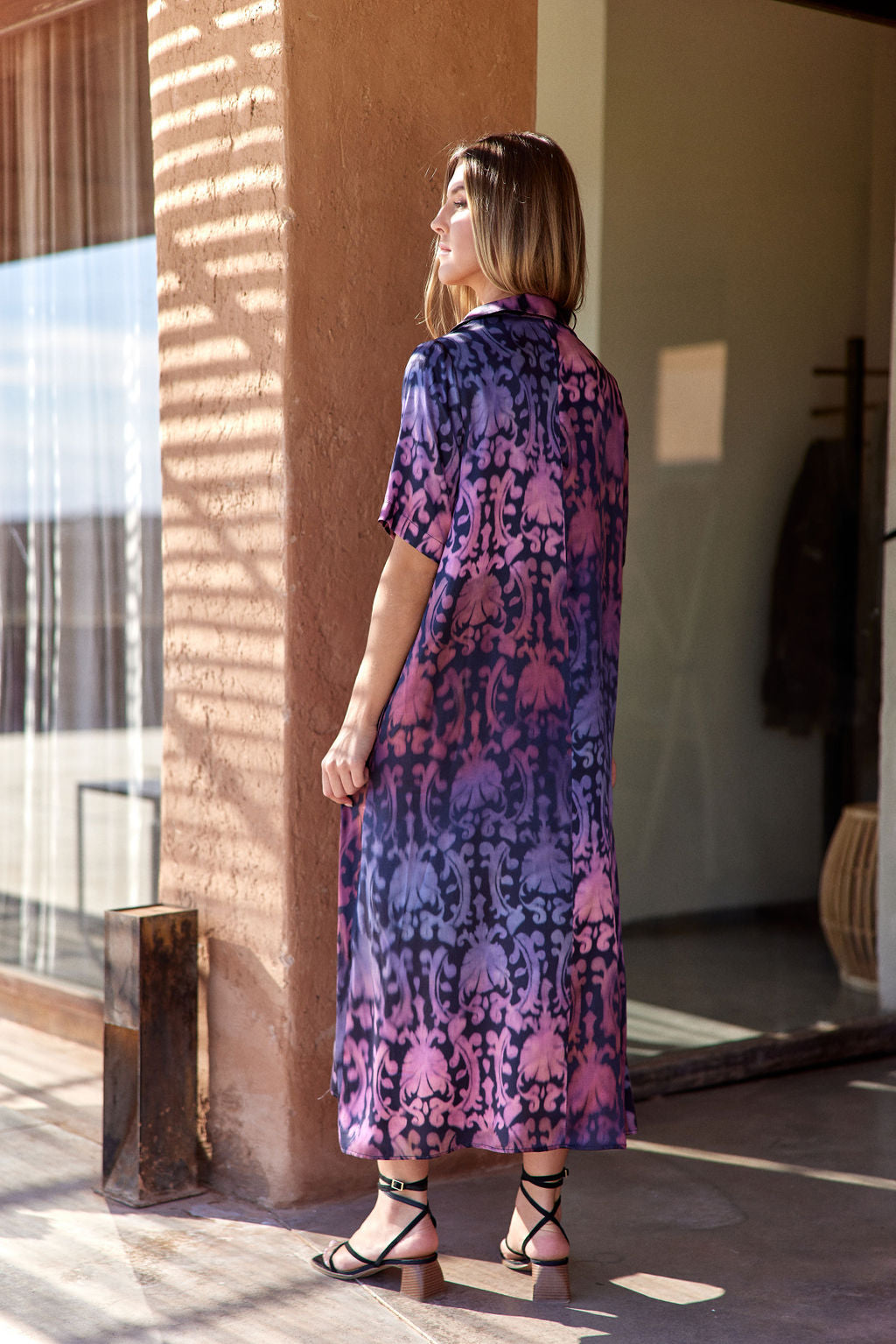 LONG ROCCO PRINT DRESS