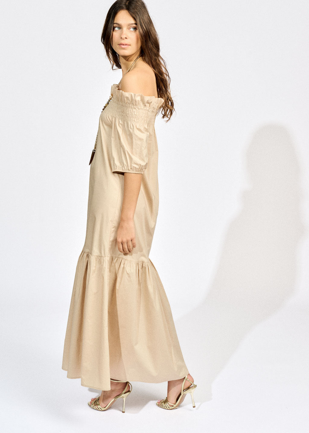 ROC LONG OFF SHOULDER DRESS