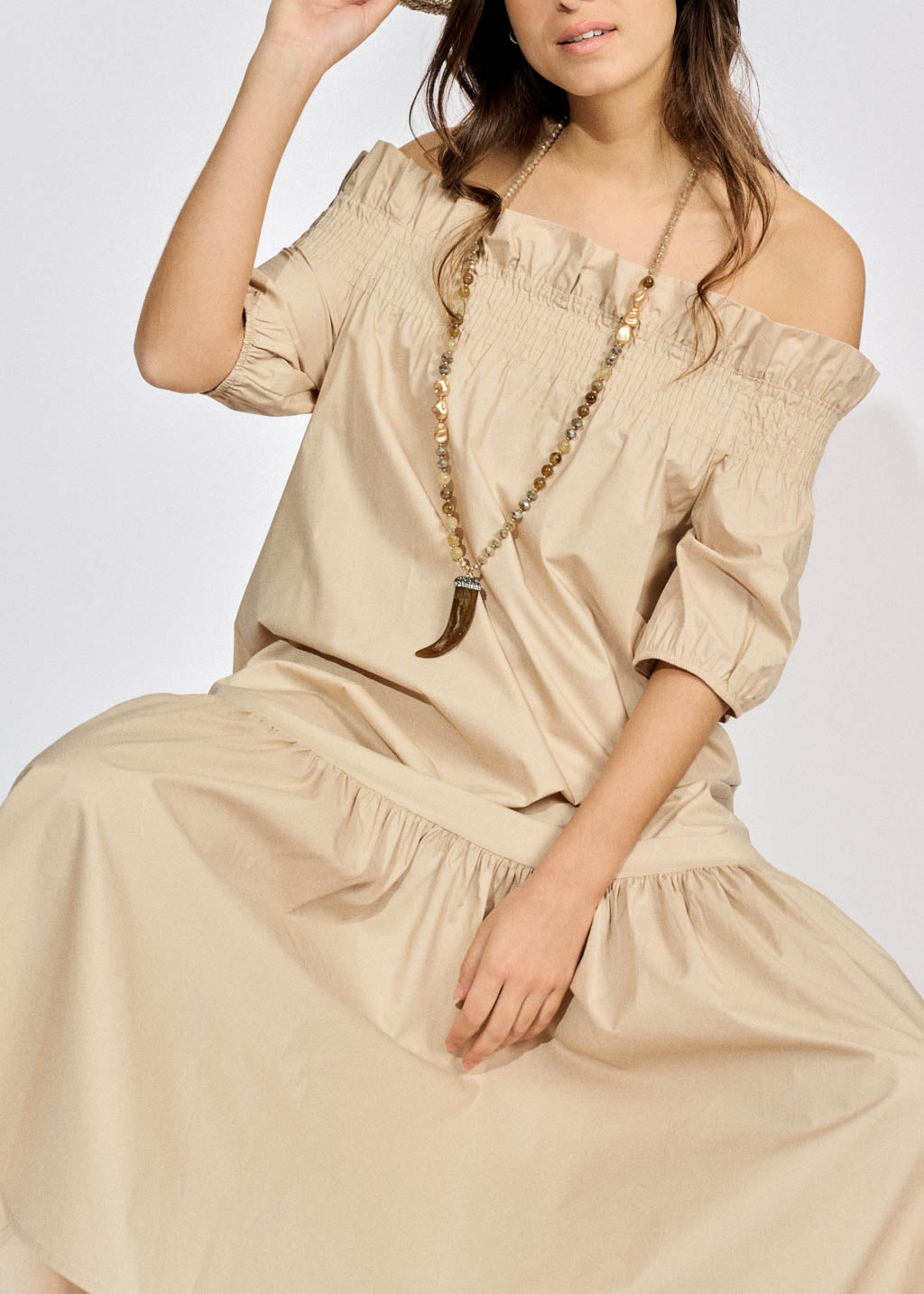 ROC LONG OFF SHOULDER DRESS