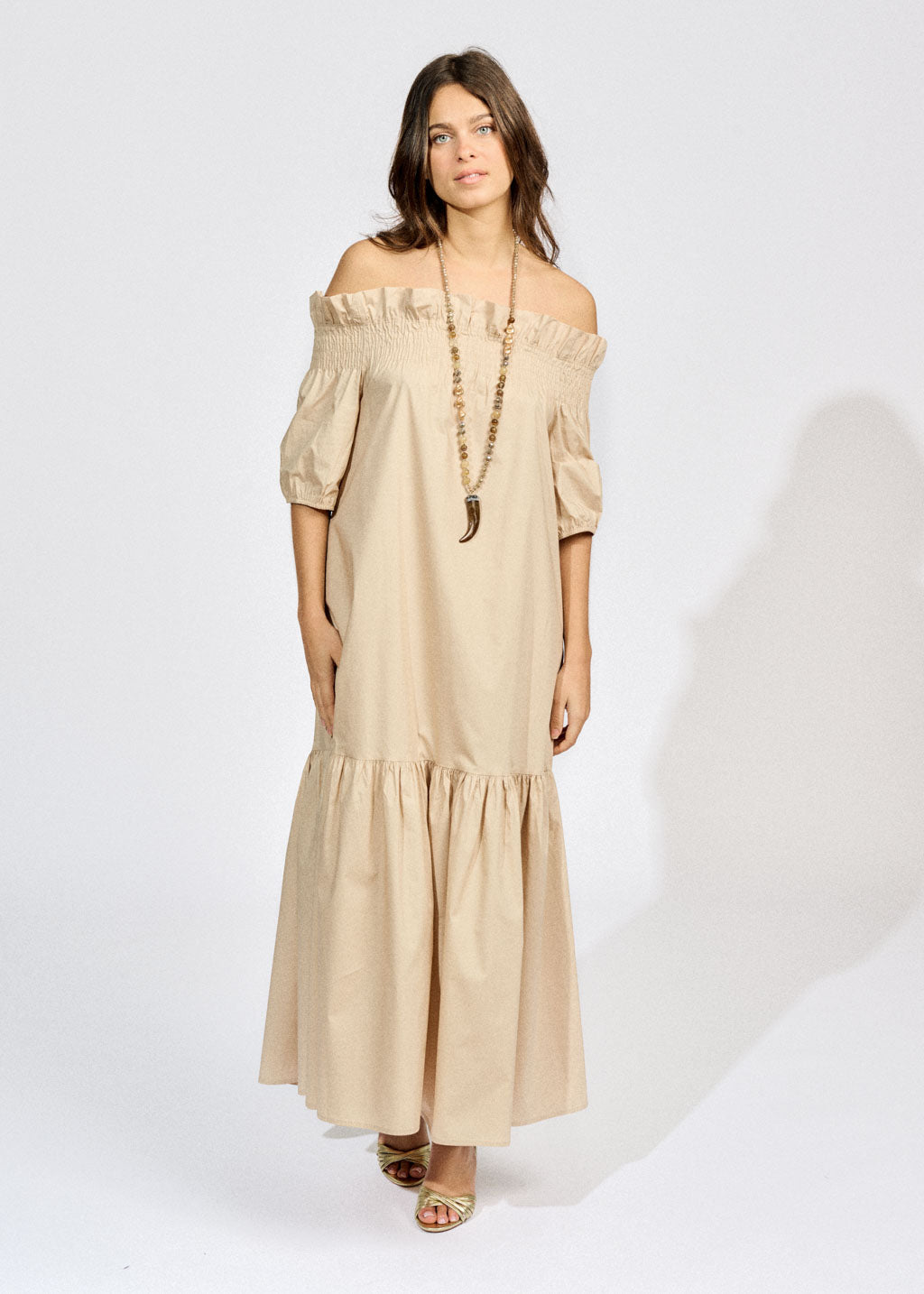 ROC LONG OFF SHOULDER DRESS