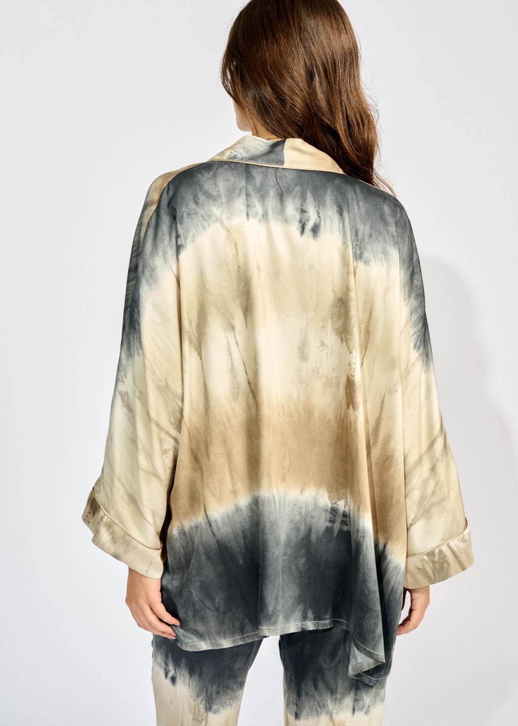 VADIM TIE AND DYE KIMONO JACKET