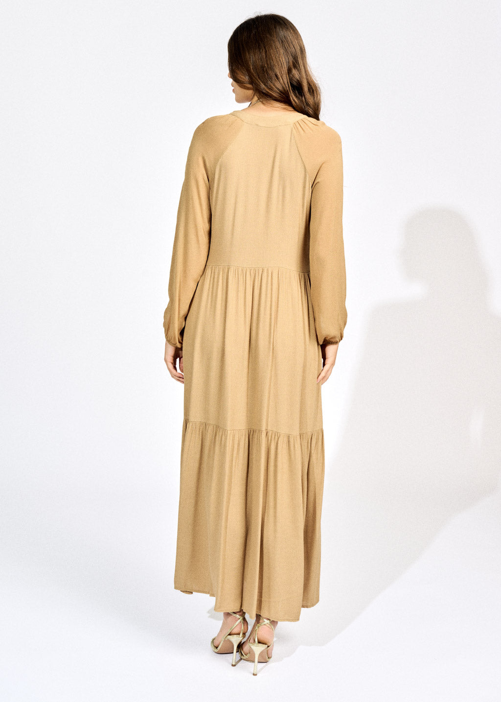 ROBE LONGUE VOLANTÉE CASSIE