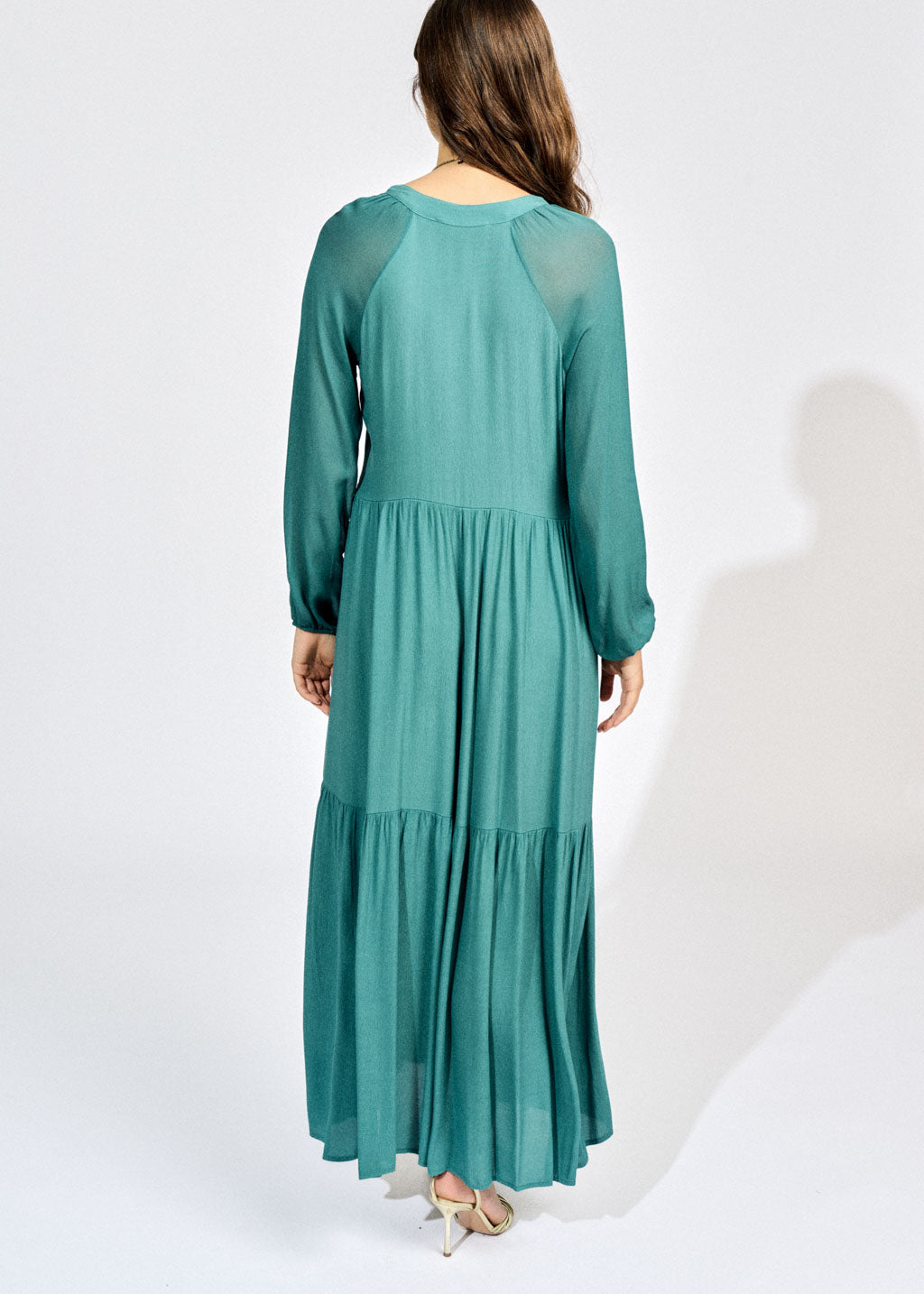 ROBE LONGUE VOLANTÉE CASSIE