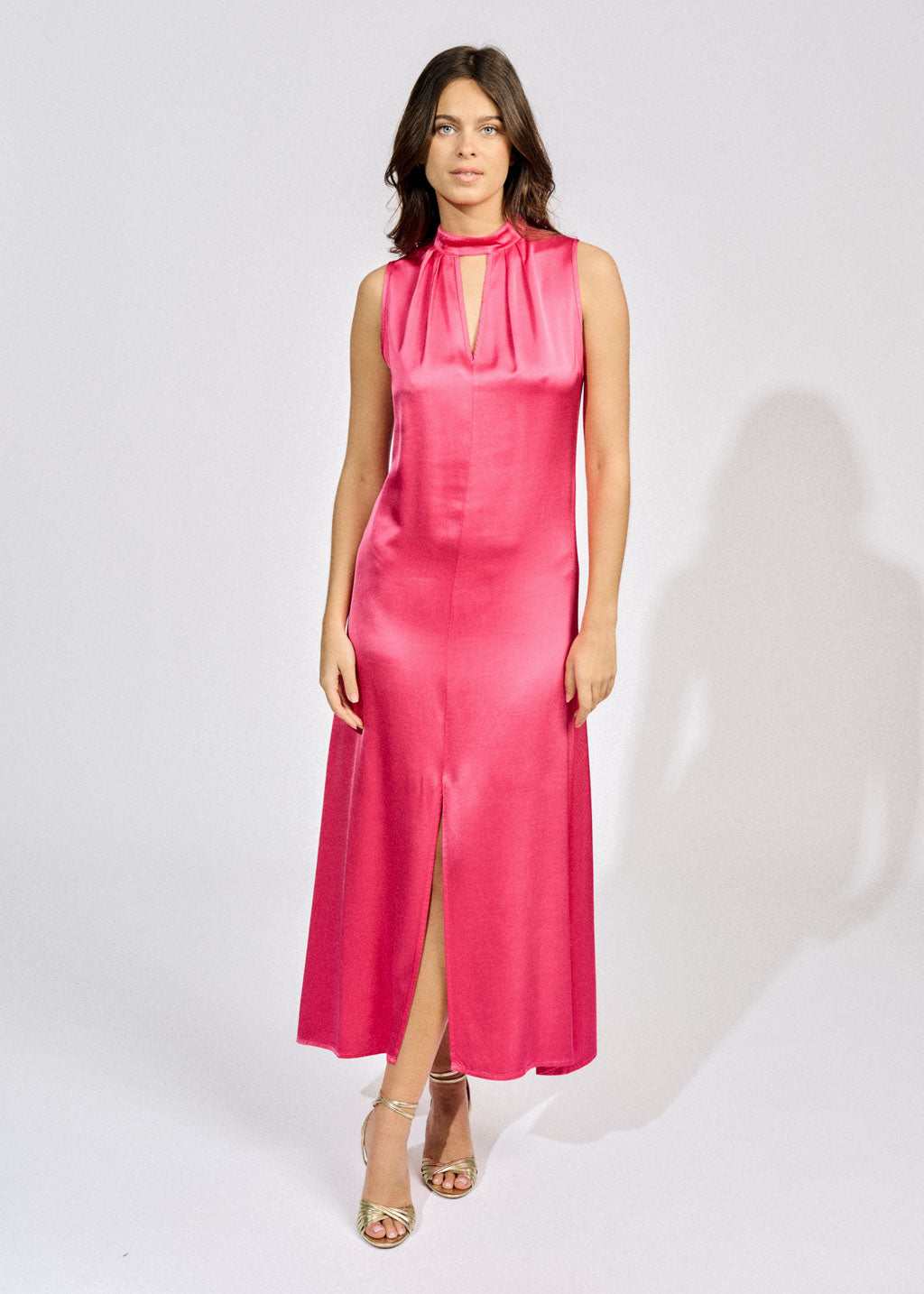 ROBE LONGUE FENDUE HAZEL