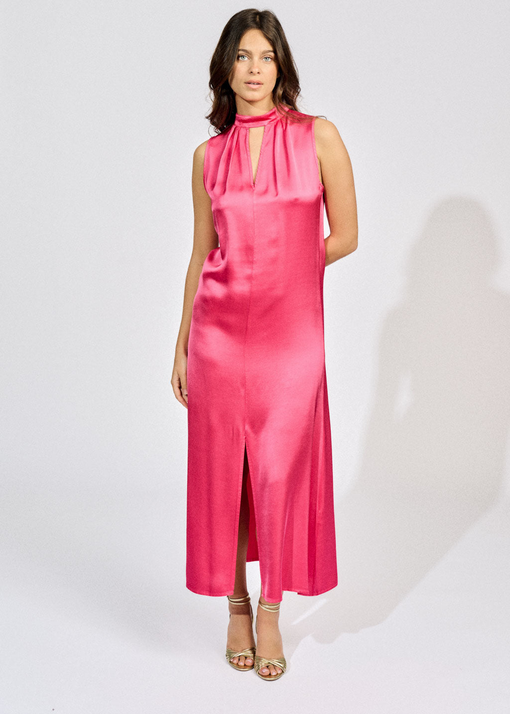 ROBE LONGUE FENDUE HAZEL