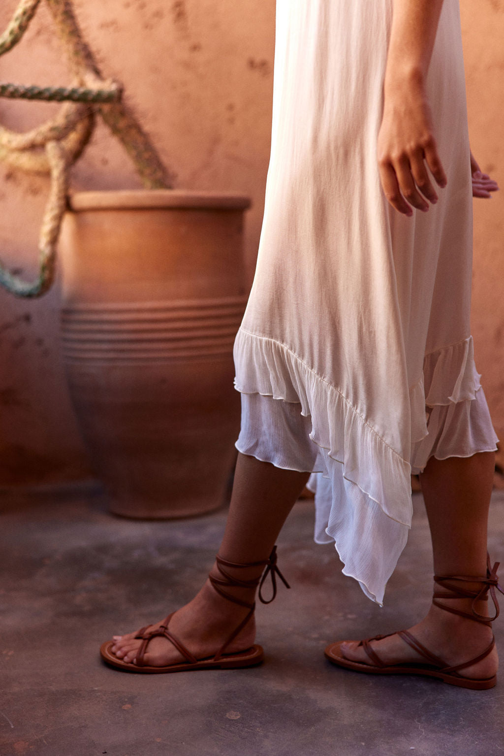 ROBE VOLANTÉE FINES BRETELLES LENNY