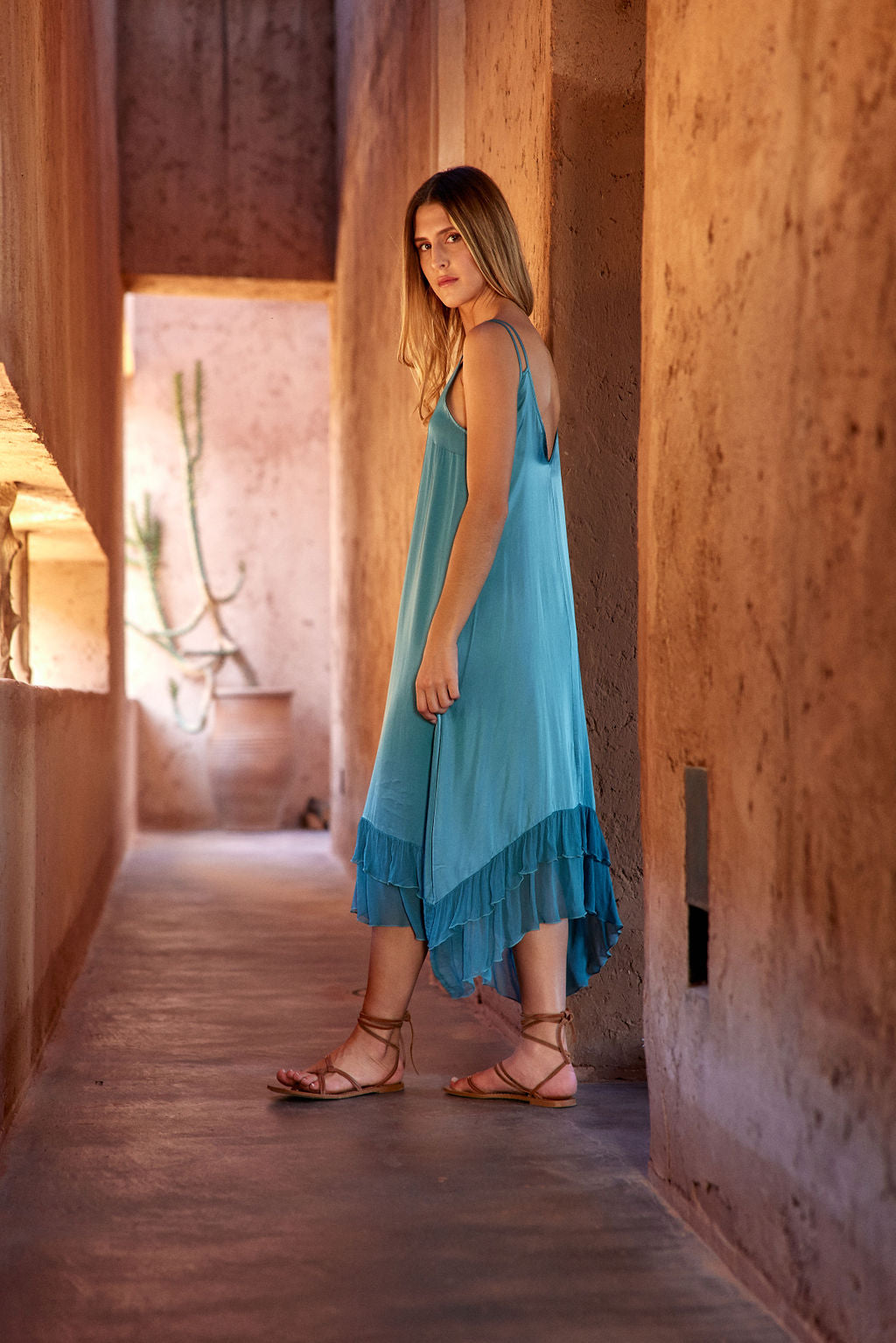 ROBE VOLANTÉE FINES BRETELLES LENNY