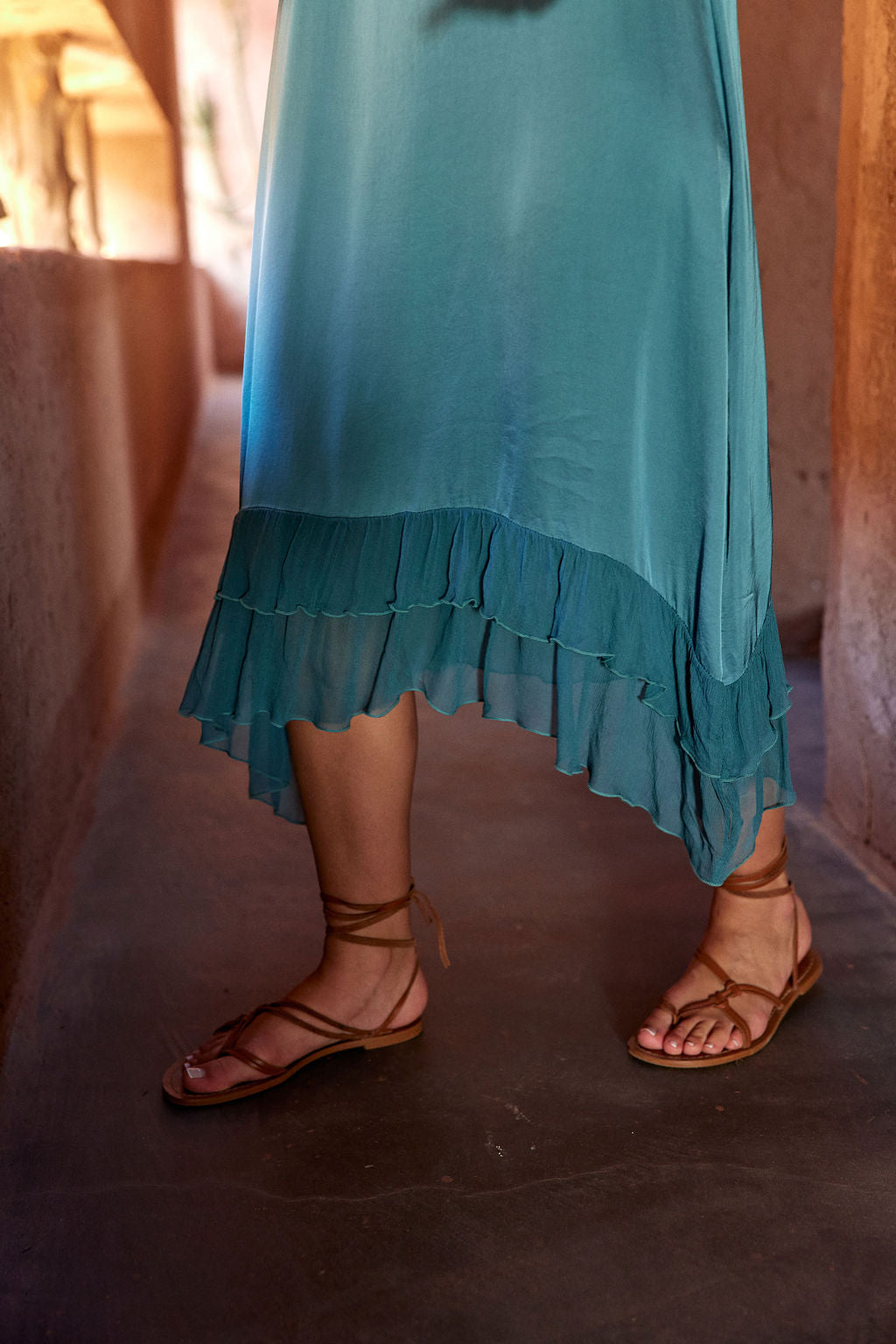 ROBE VOLANTÉE FINES BRETELLES LENNY