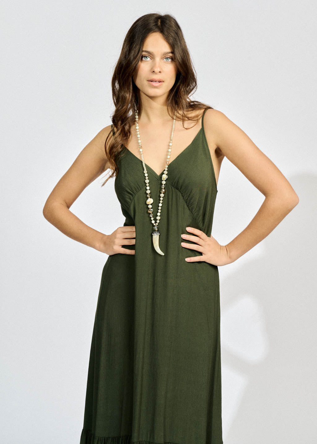 WENDY DRESS WITH THIN ADJUSTABLE STRAPS