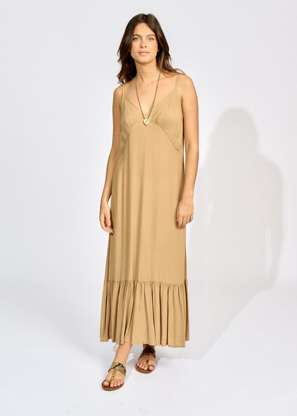 WENDY DRESS WITH THIN ADJUSTABLE STRAPS