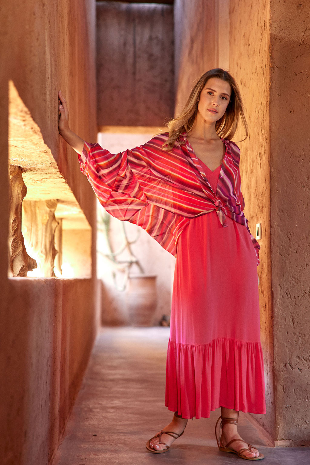 WENDY DRESS WITH THIN ADJUSTABLE STRAPS