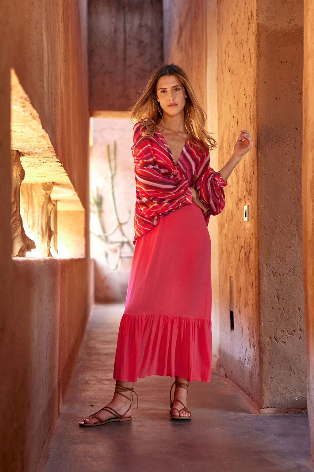 WENDY DRESS WITH THIN ADJUSTABLE STRAPS