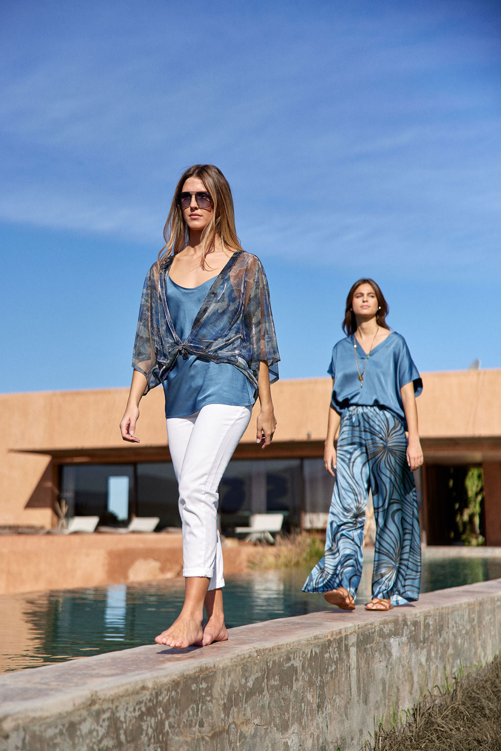 LITAL PRINT WIDE TROUSERS