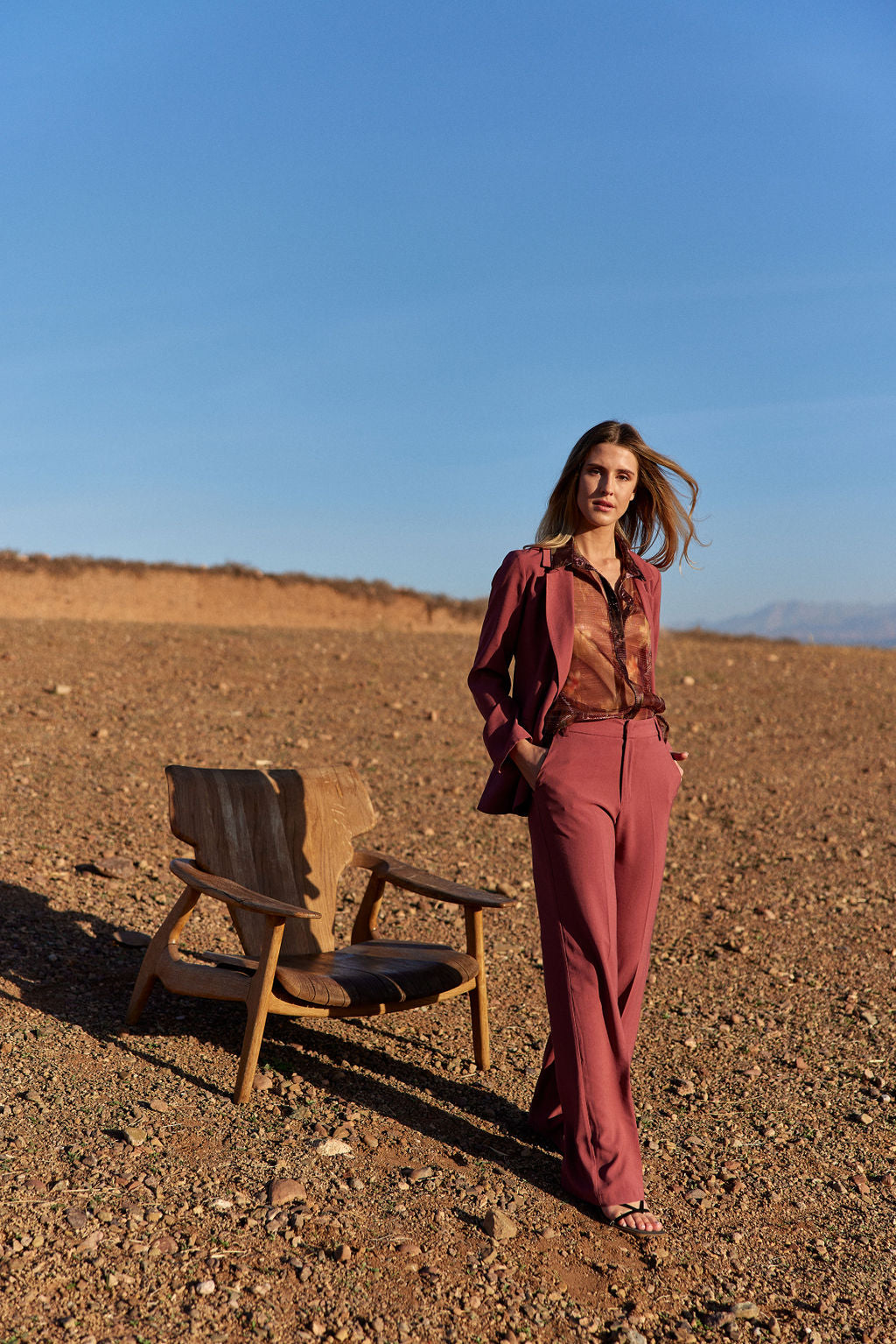 PETAL STRAIGHT TROUSERS