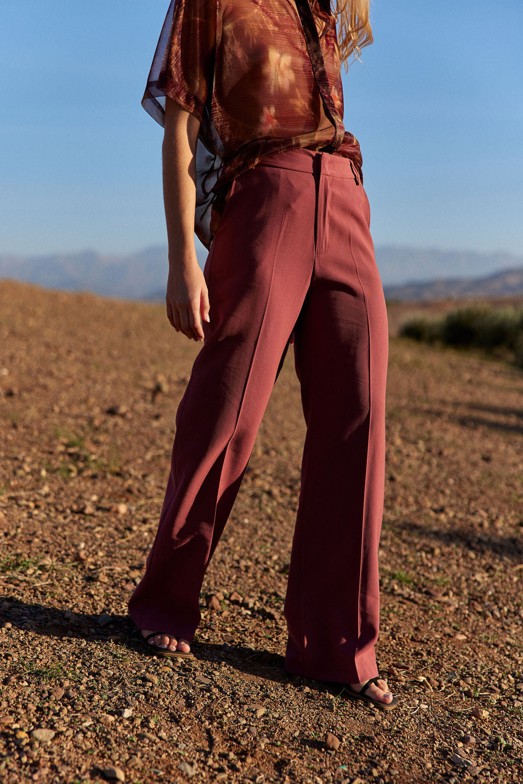 PETAL STRAIGHT TROUSERS