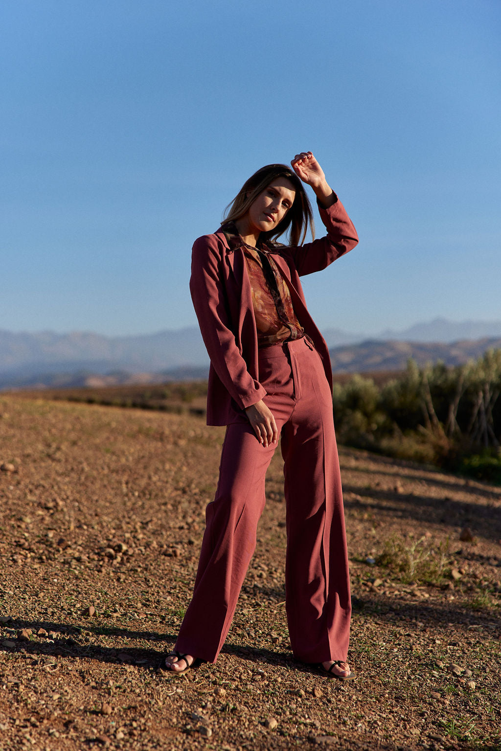 PETAL STRAIGHT TROUSERS