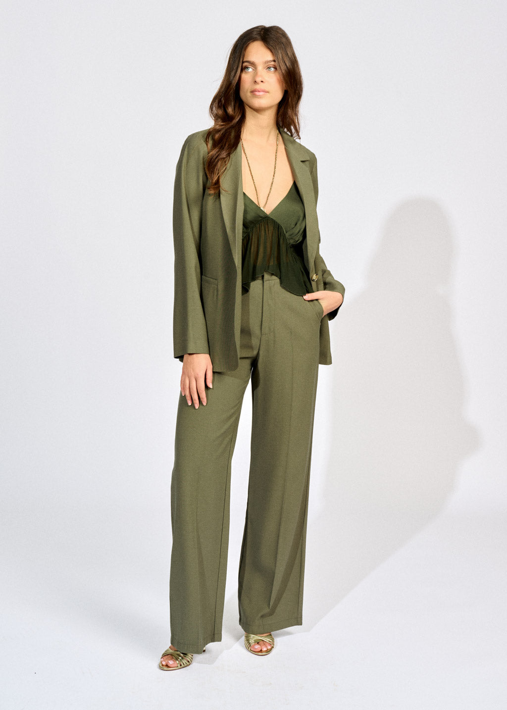 PETAL STRAIGHT TROUSERS