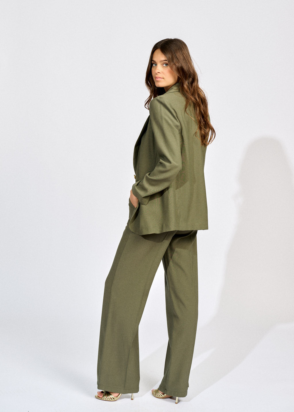 PETAL STRAIGHT TROUSERS