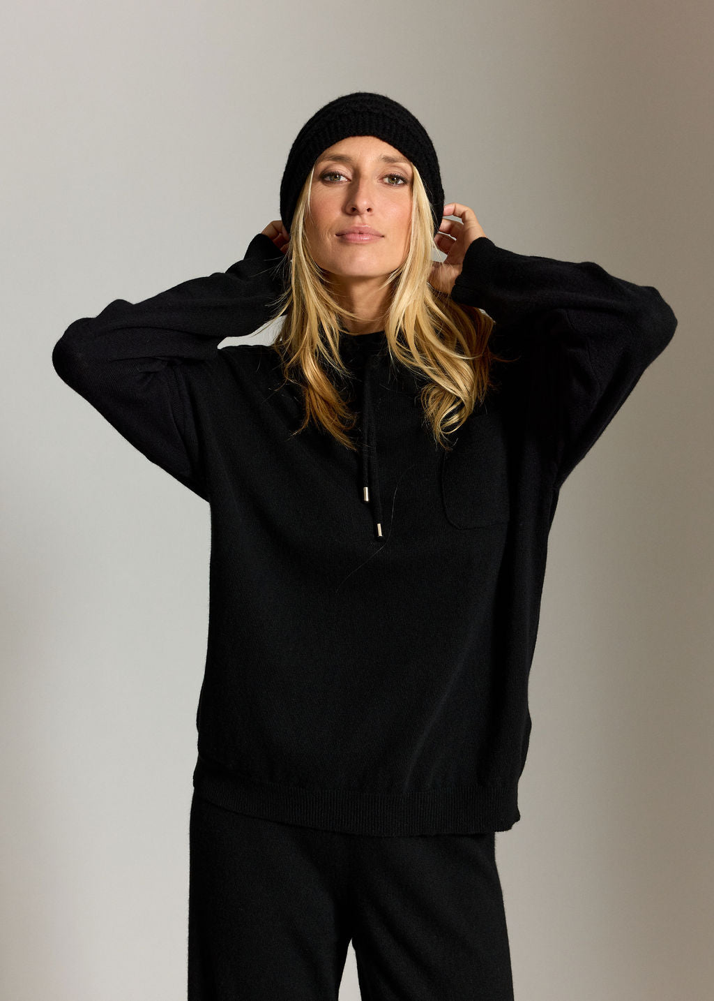 BONNET TORSADÉ SLOW NOIR