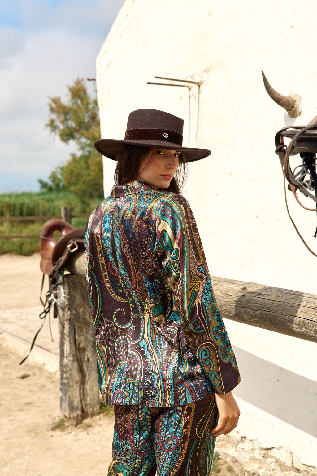 PANTALON IMPRIMÉ CACHEMIRE CARLO