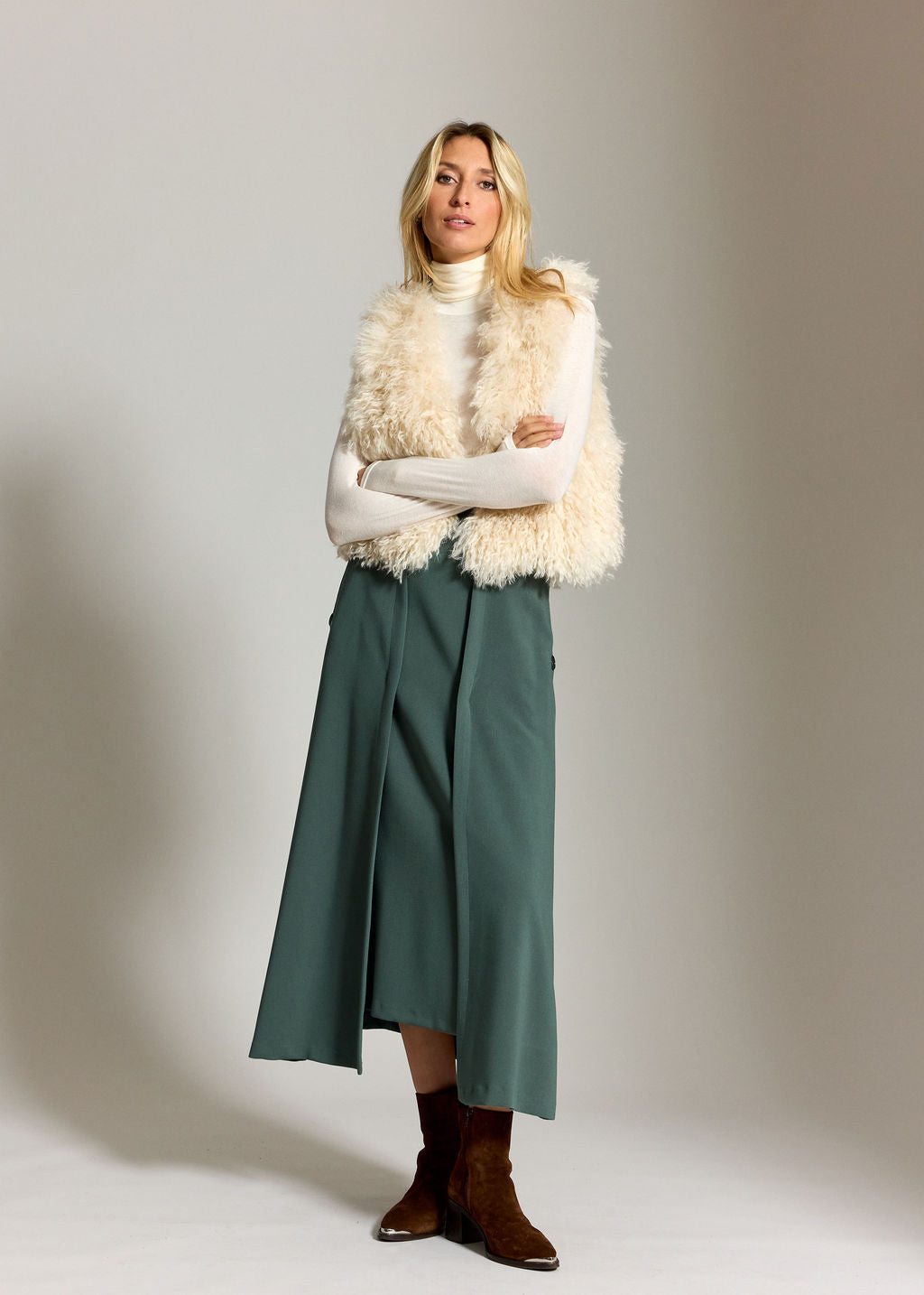 GILET SANS MANCHES MOKA