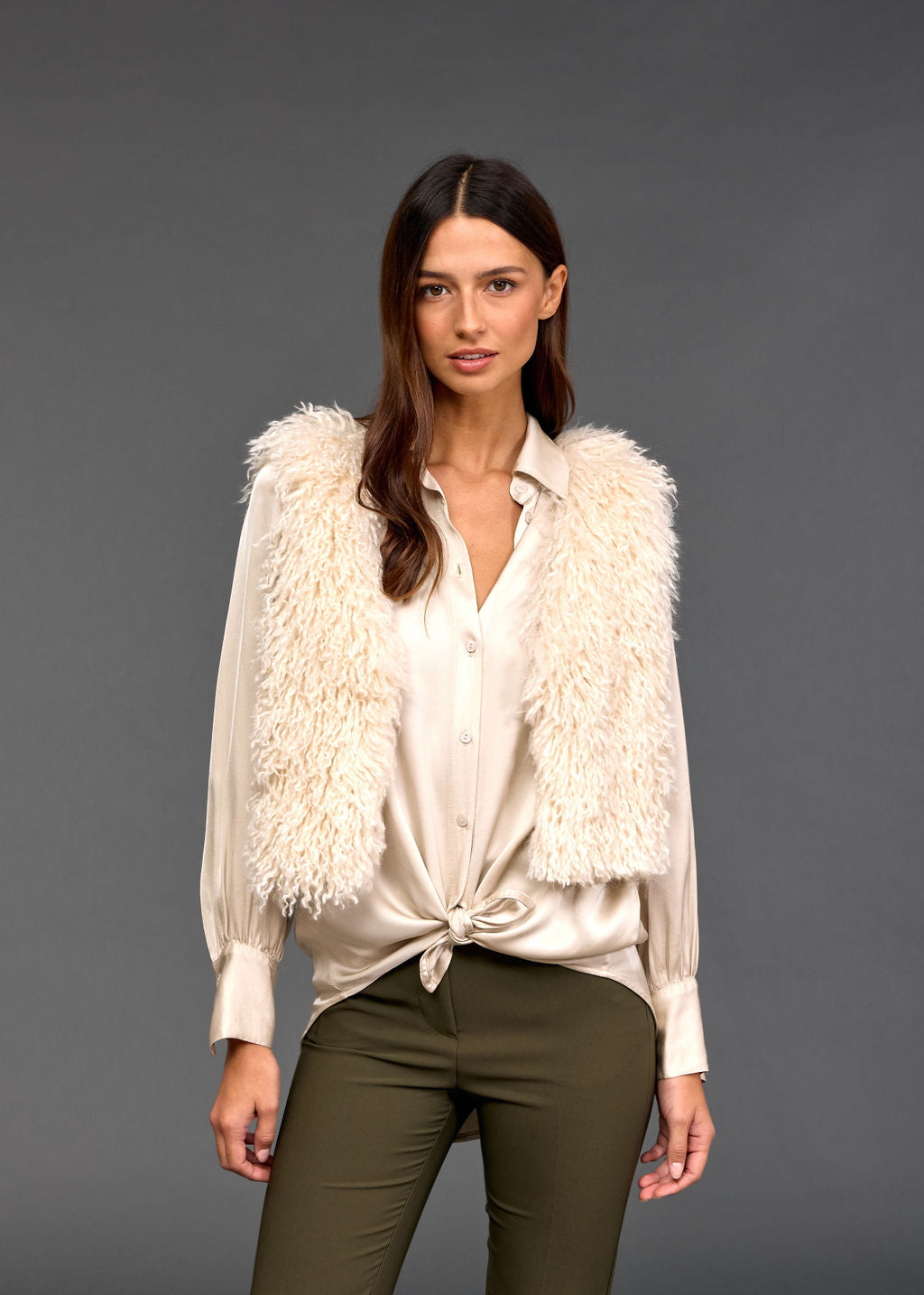 GILET SANS MANCHES MOKA