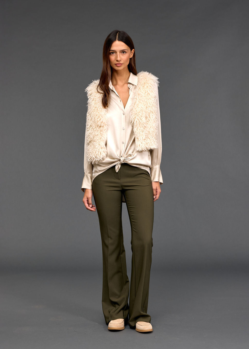 GILET SANS MANCHES MOKA