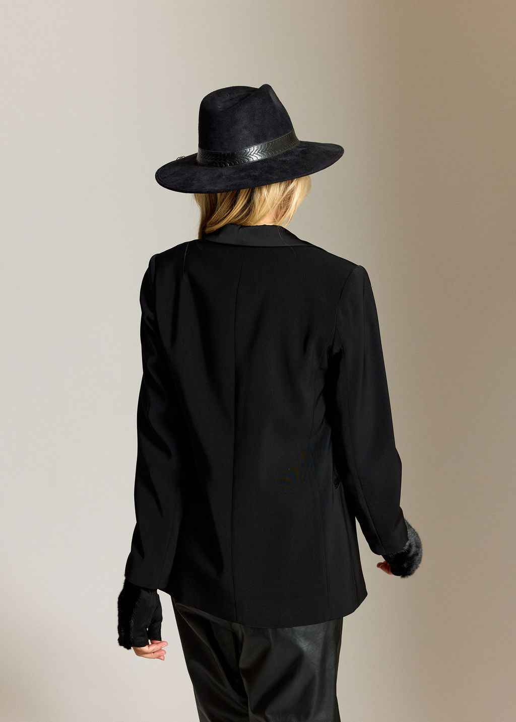 JULES SATIN REVERSE COLLAR JACKET