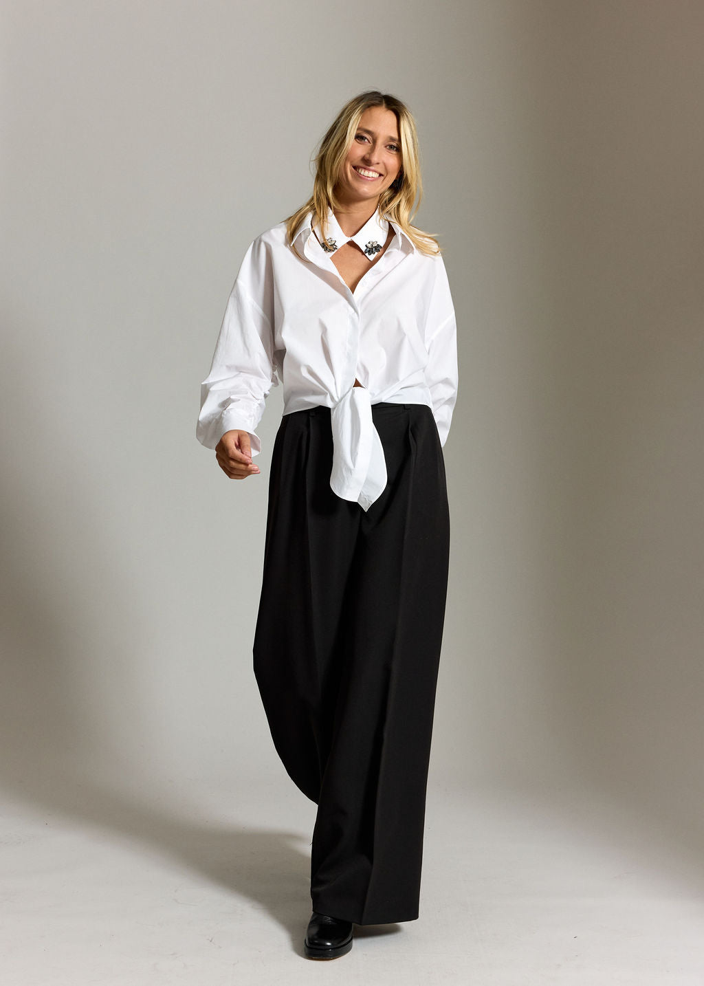 CHEMISE POPELINE ADELE BLANC