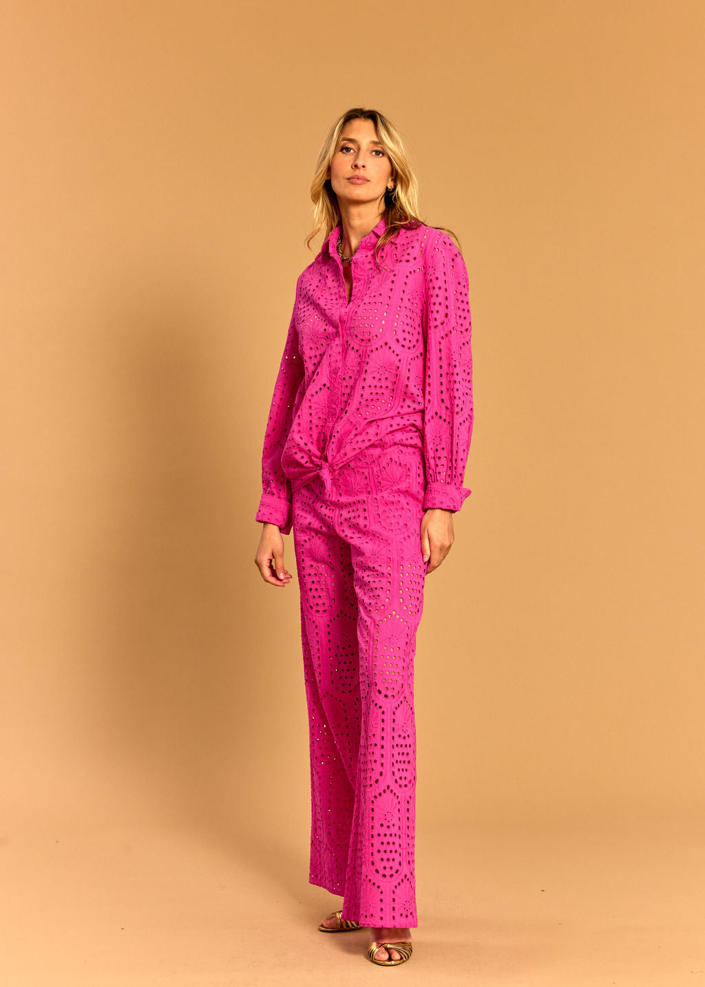 GIANA ROSE BRODERIE ANGLAISE PANTS