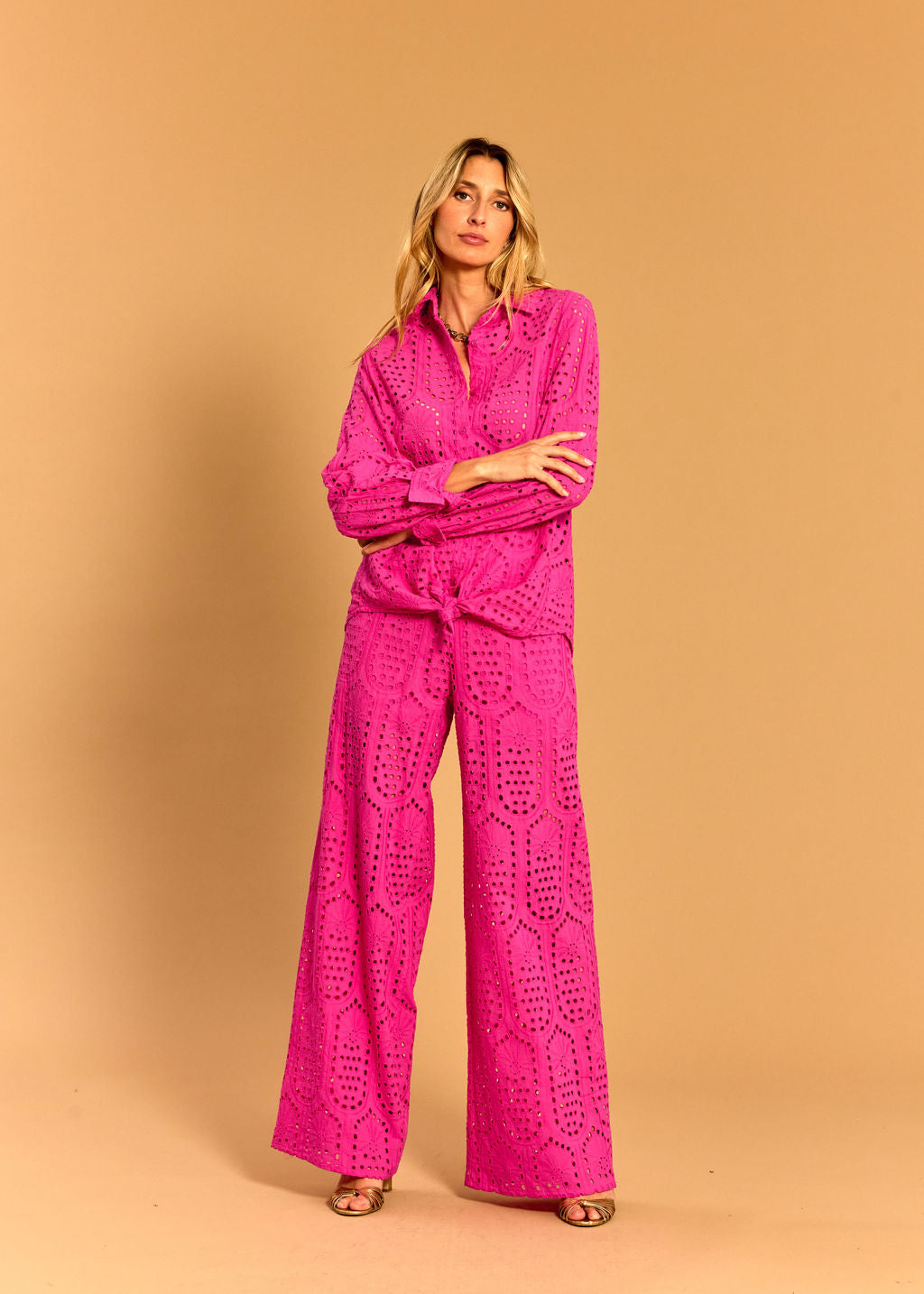 GIANA ROSE BRODERIE ANGLAISE PANTS