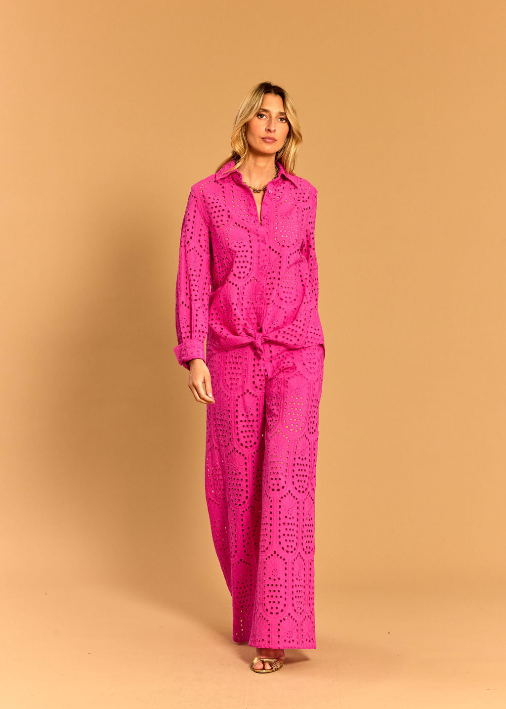 GIANA ROSE BRODERIE ANGLAISE PANTS