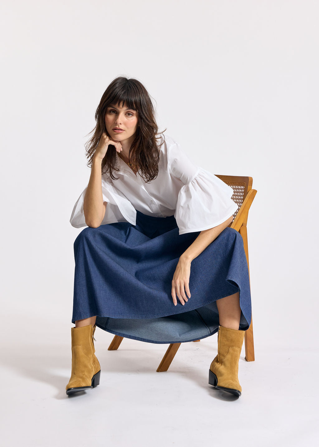 JENNY WHITE POPLIN SHIRT