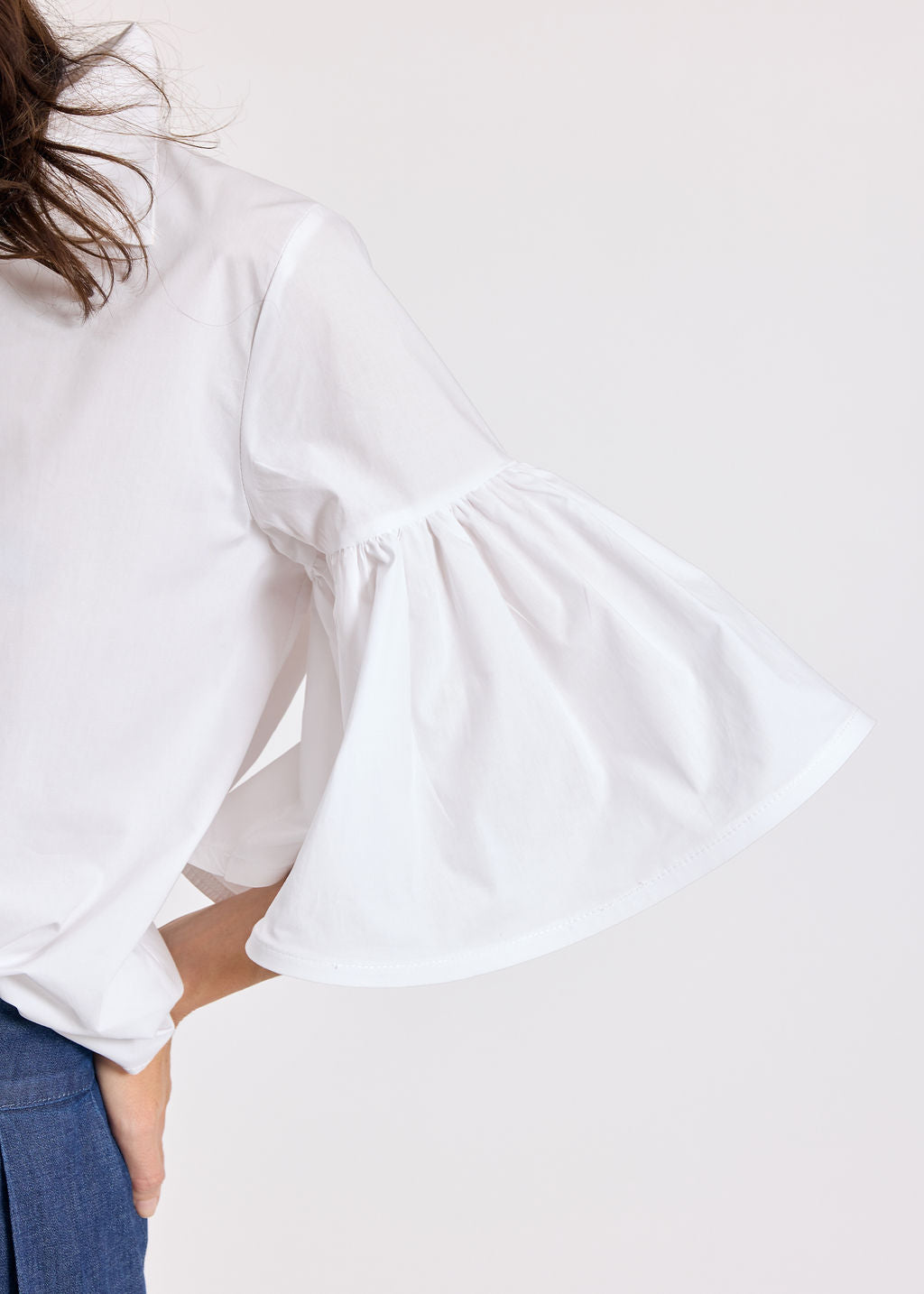 JENNY WHITE POPLIN SHIRT