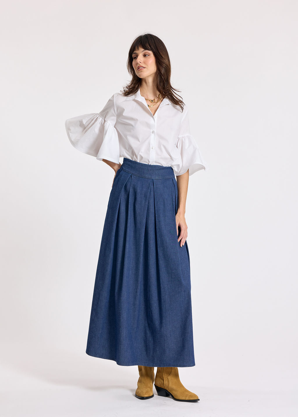 JENNY WHITE POPLIN SHIRT