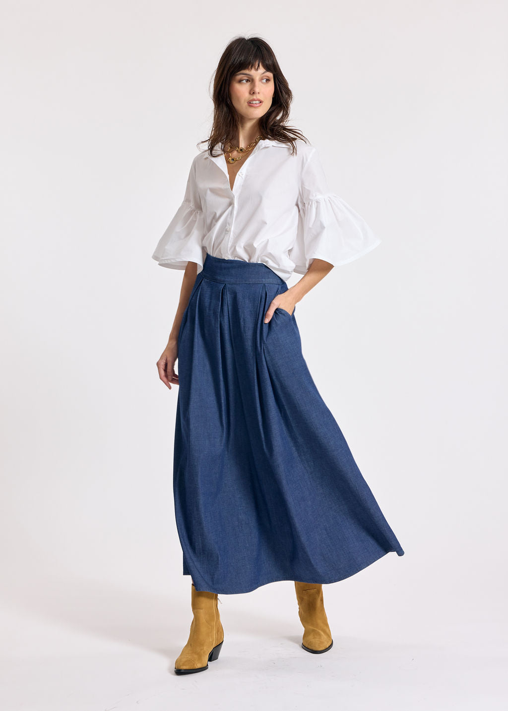 JENNY WHITE POPLIN SHIRT