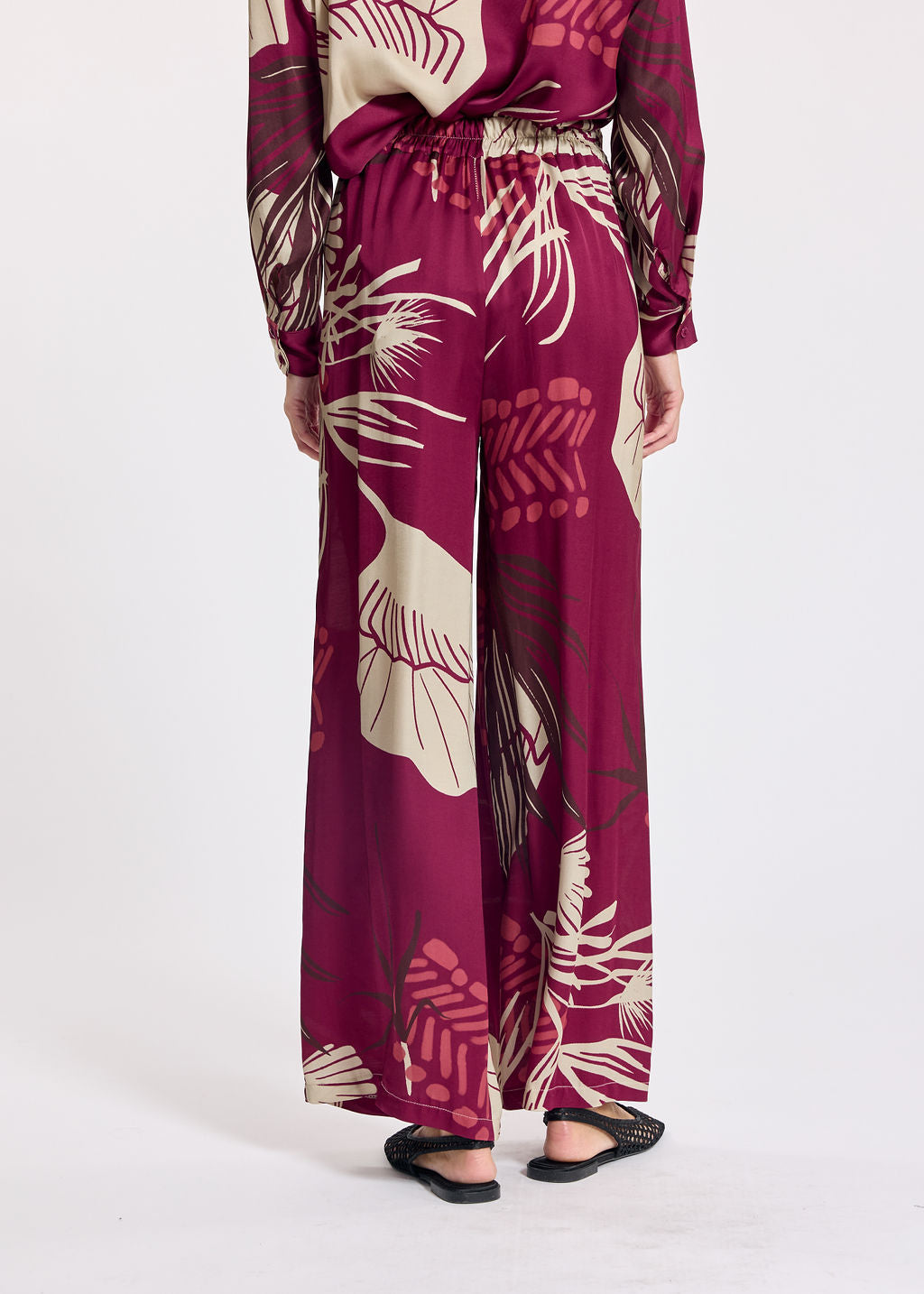 GALIA RASPBERRY PRINTED PANTS