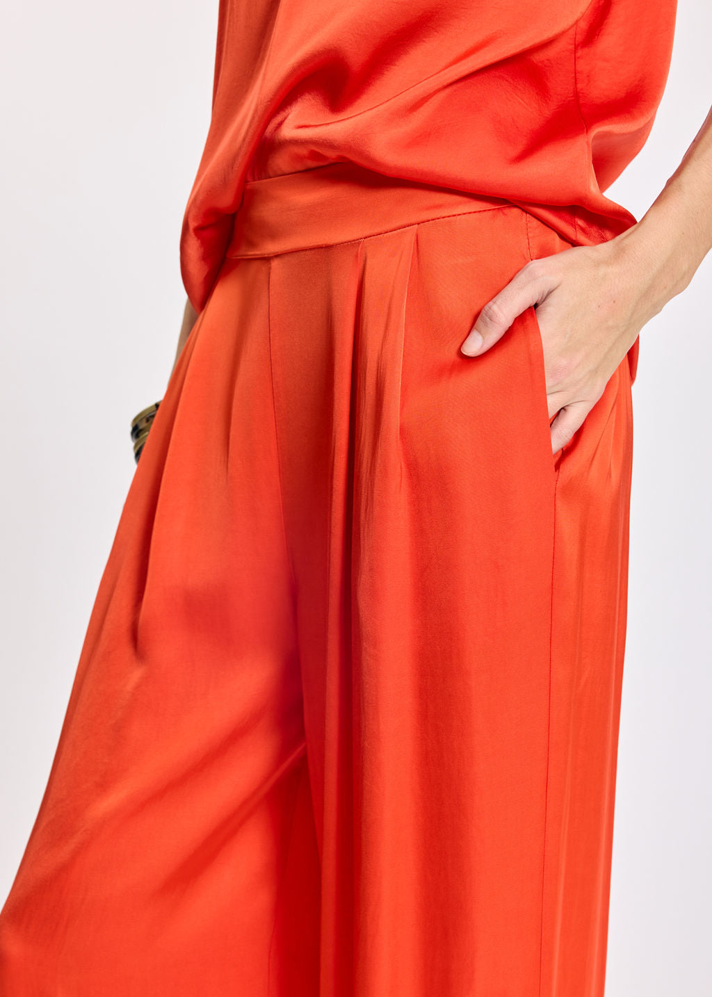 CINZIA ORANGE LOOSE PANTS