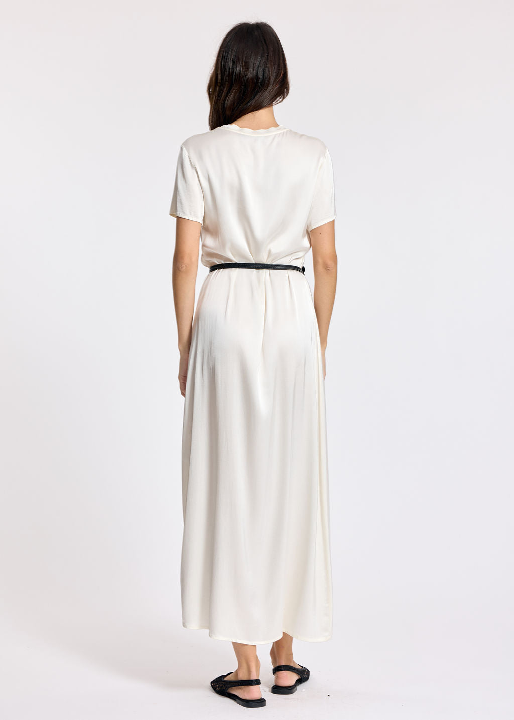 ELLA CREAM LONG T-SHIRT DRESS