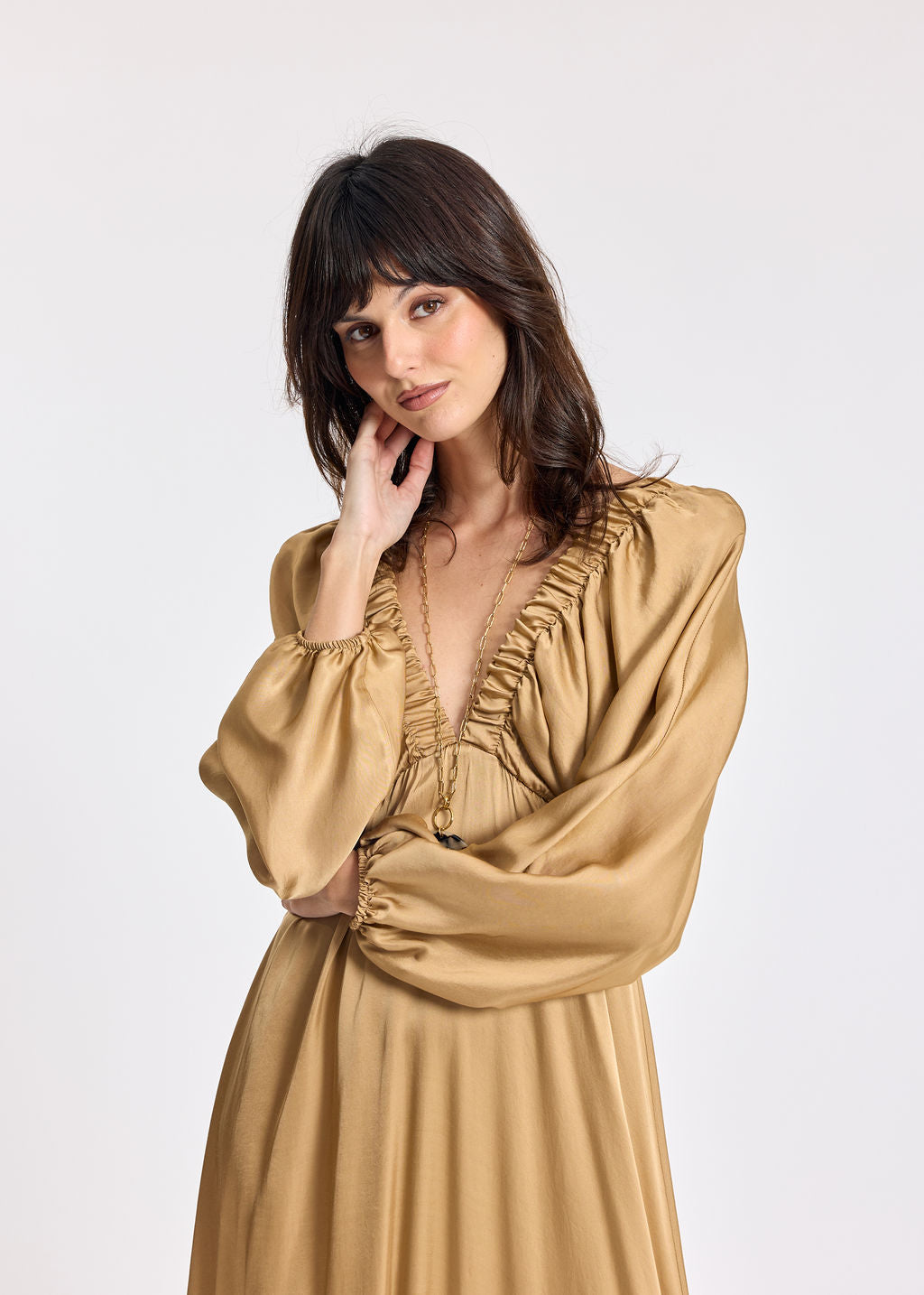 LEANA DUNE RUFFLED DRESS