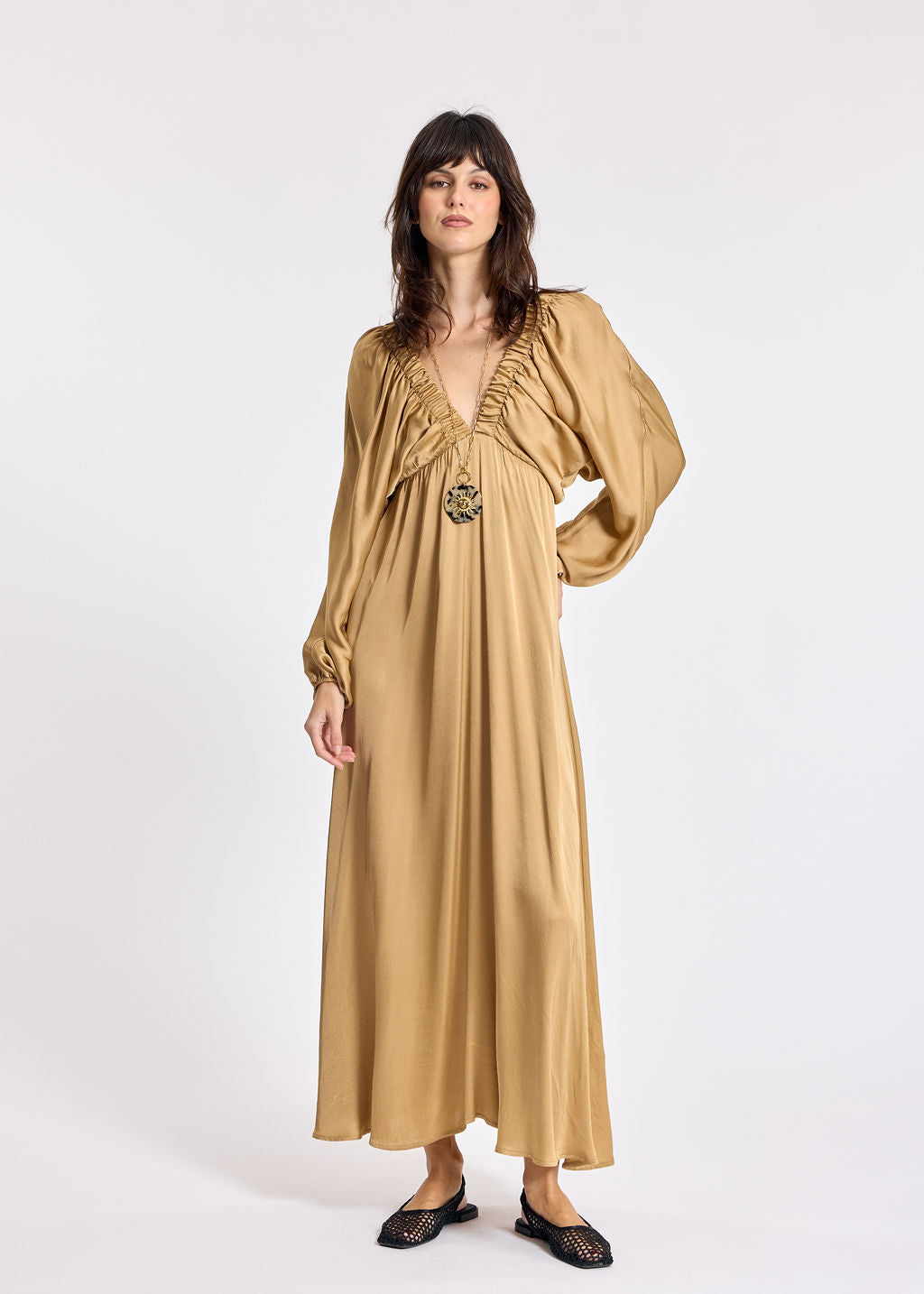 LEANA DUNE RUFFLED DRESS