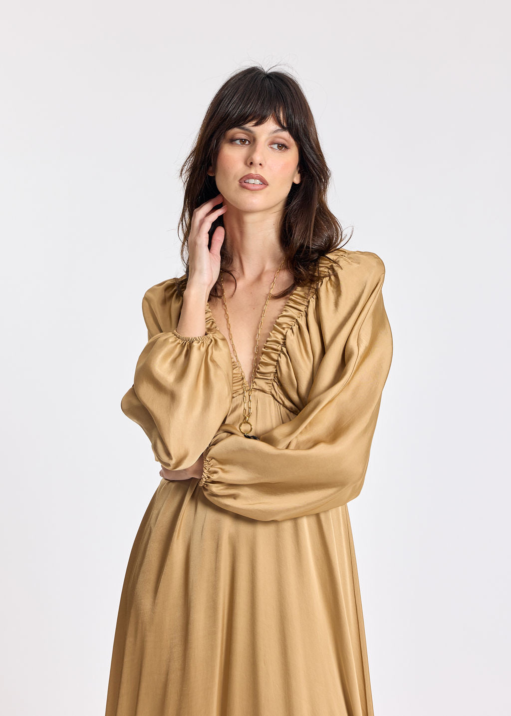 LEANA DUNE RUFFLED DRESS