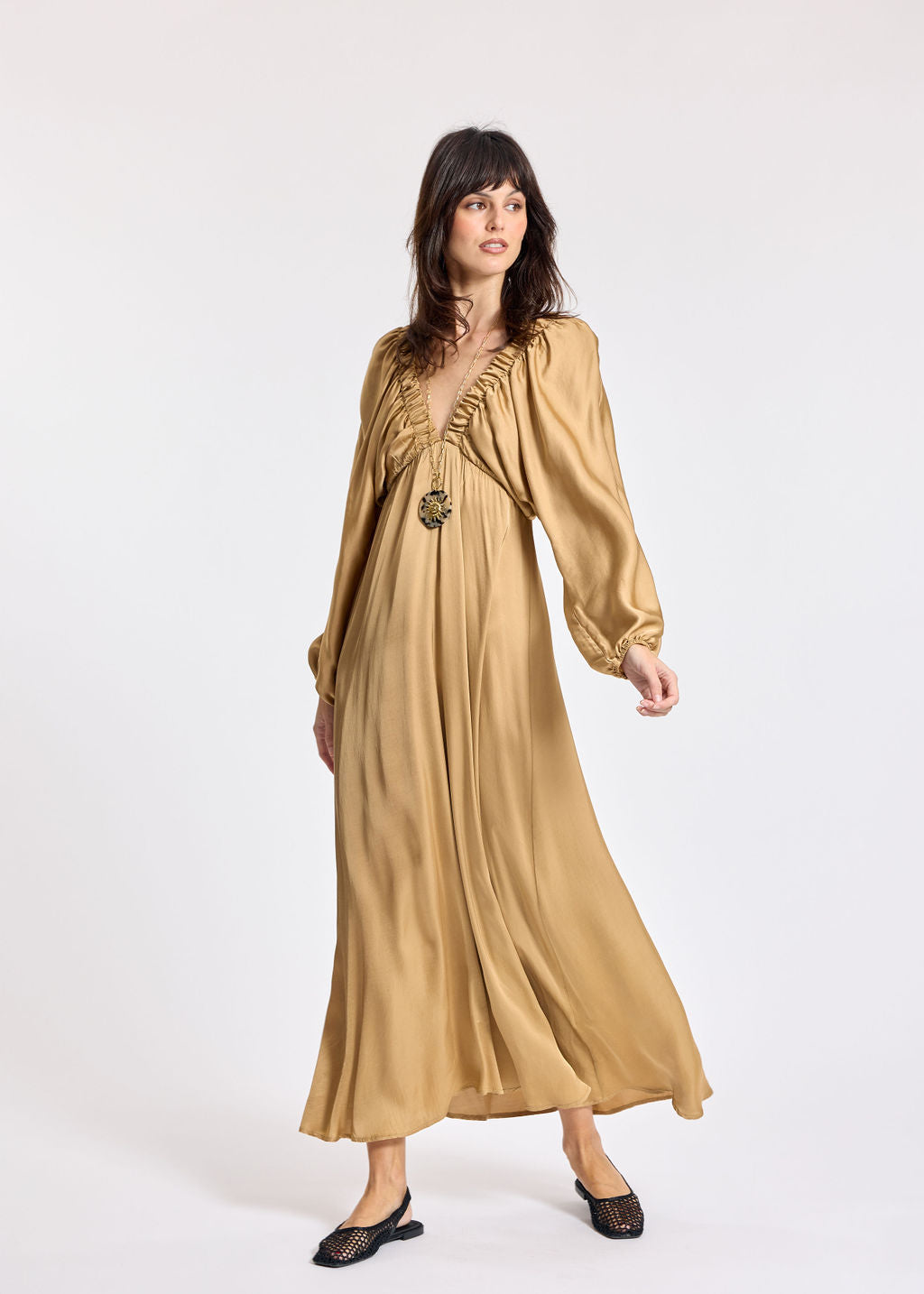 LEANA DUNE RUFFLED DRESS