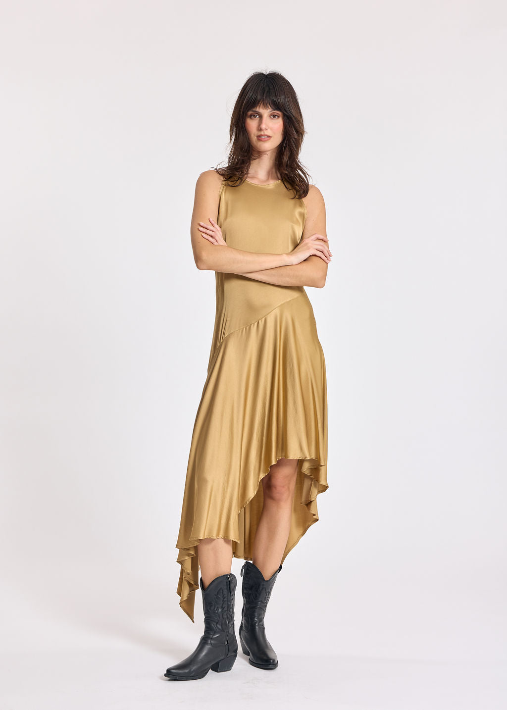 LORENA DUNE ASYMMETRIC DRESS