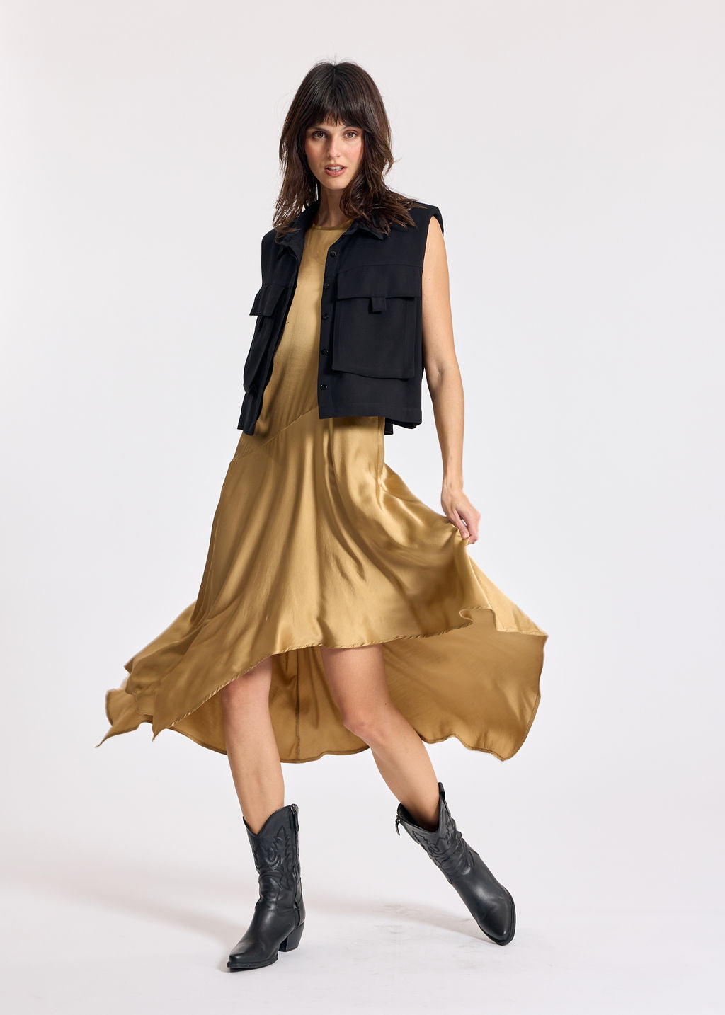 LORENA DUNE ASYMMETRIC DRESS