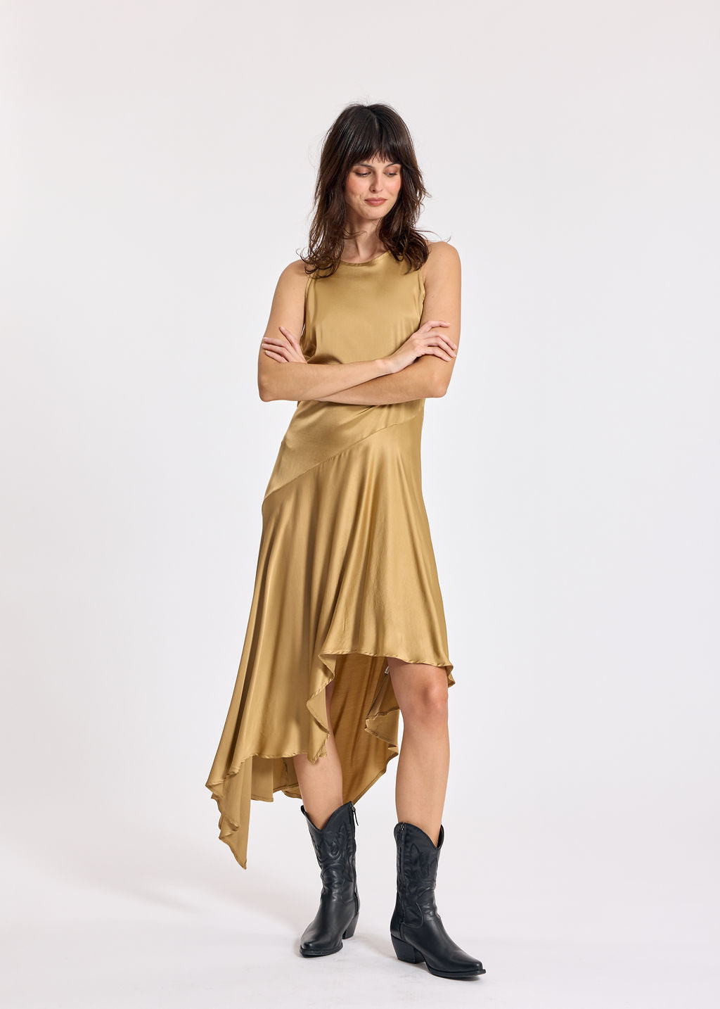 LORENA DUNE ASYMMETRIC DRESS